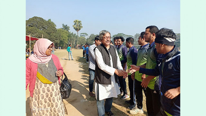 জাবিতে আন্ত:বিভাগ ক্রিকেট প্রতিযোগিতার উদ্বোধনী অনুষ্ঠানে অতিথিবৃন্দ