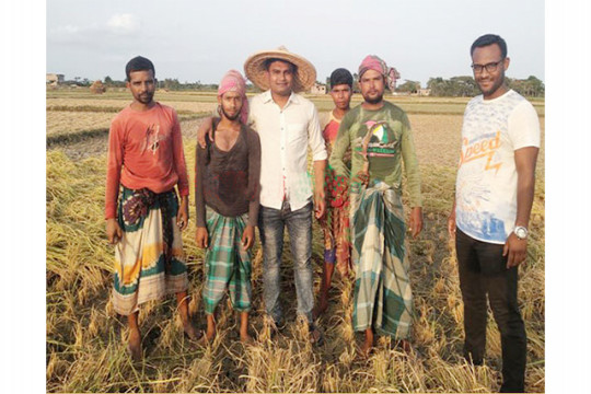 টিউশনির টাকা ধান কাটতে দিলেন ছাত্রলীগ নেতা