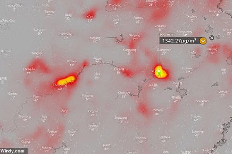 ডেইলি মেইল প্রকাশিত স্যাটেলাইট ইমেজ