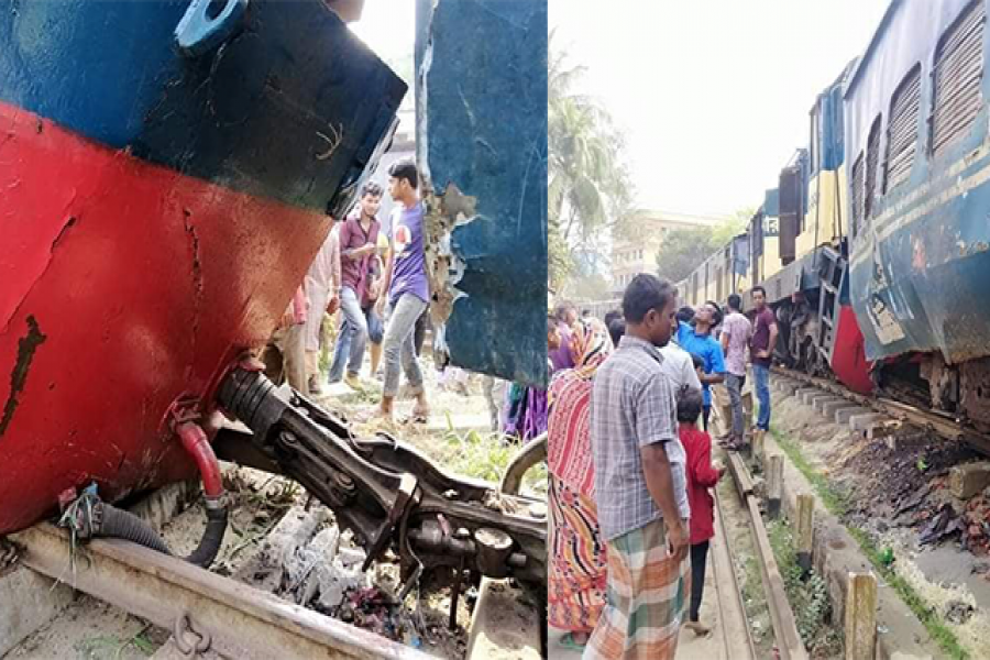 চবির শাটলের সাথে মালবাহী ট্রেনের মুখোমুখি সংঘর্ষ