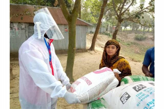 শেরপুরে ৫০০ পরিবারকে ত্রাণ সহায়তা দিয়েছে গণস্বাস্থ্য কেন্দ্র