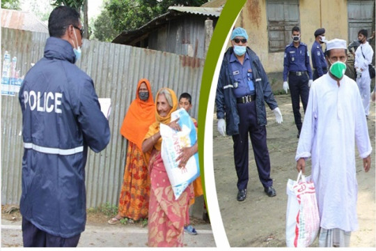 ছেলের জন্মদিনে ২০০ পরিবারে খাদ্যসামগ্রী বিতরণ পুলিশ কর্মকর্তার  