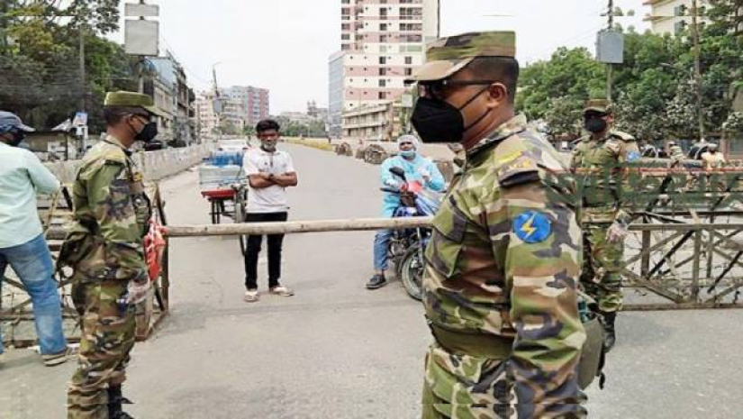 লকডাউন বাস্তবায়নে সেনাবাহিনী মোতায়েন