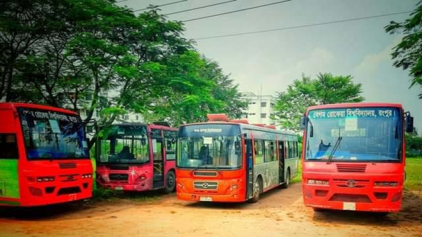 বেগম রোকেয়া বিশ্ববিদ্যালয়ের শিক্ষার্থীদের বিশেষ পরিবহন