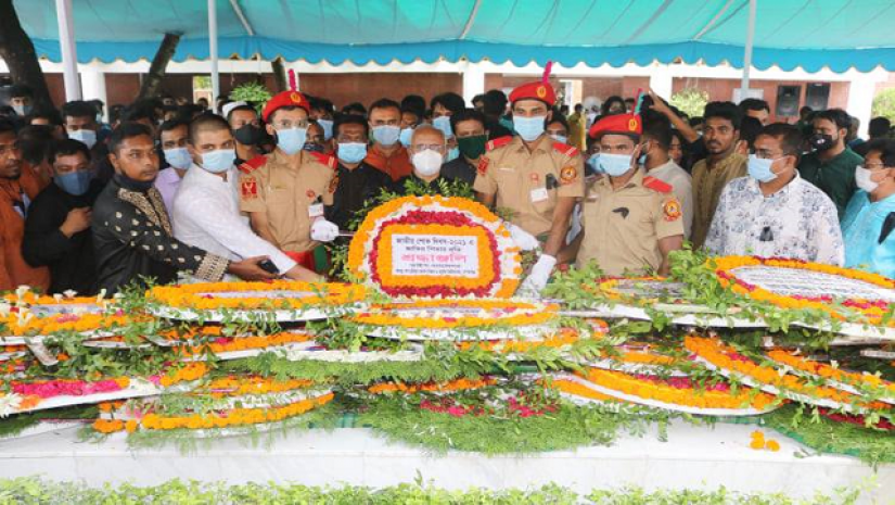 বশেমুরবিপ্রবিতে যথাযোগ্য মর্যাদায় জাতীয় শোক দিবস পালিত