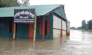 জামালপুরের সরিষাবাড়ী: বন্যায় প্লাবিত ৩৫ শিক্ষা প্রতিষ্ঠান