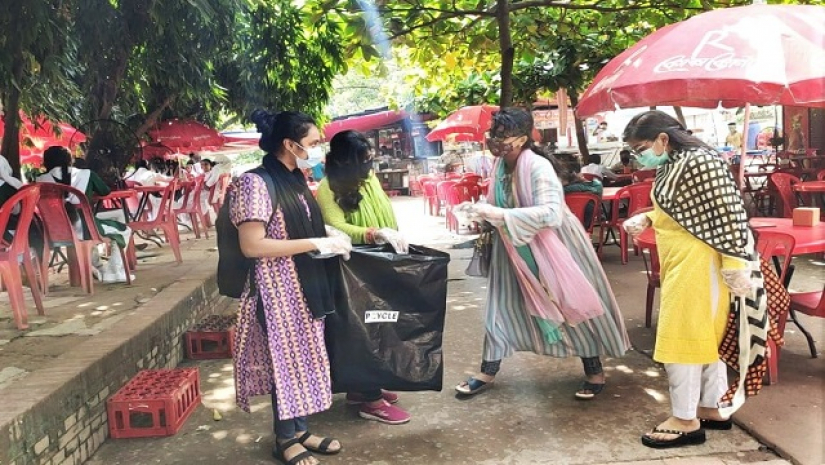 পিসাইকেলের উদ্যোগে পরিচ্ছন্নতা অভিযান