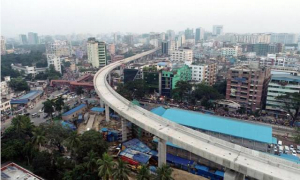 কার্জন হল পর্যন্ত মেট্রোরেলের ভায়াডাক্ট নির্মাণ সম্পন্ন