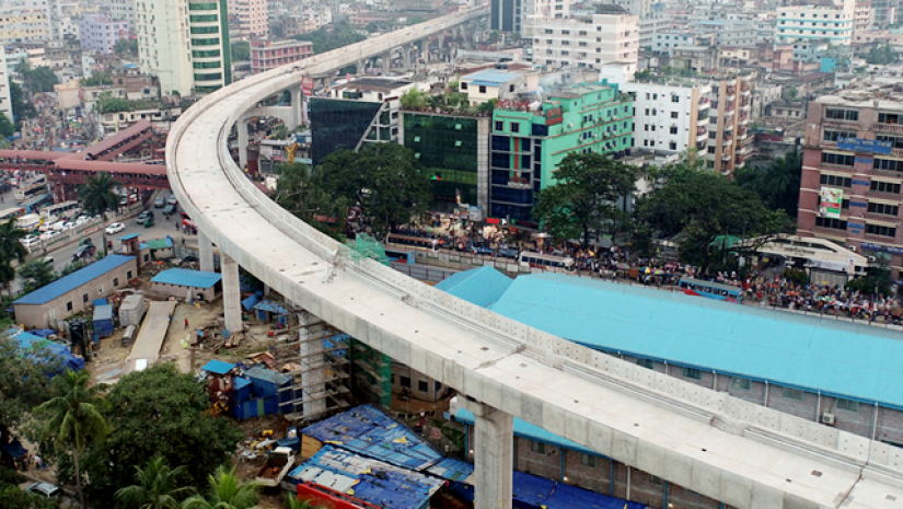 দৃশ্যমান মেট্রোরেল কাঠামো