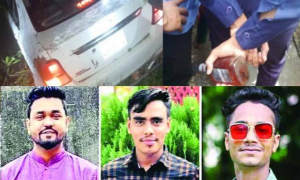 সেই প্রাইভেটকারে মদের বোতল, নিহতদের তিনজন ছাত্রলীগের নেতা