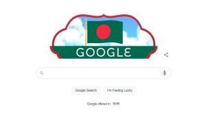 গুগল ডুডলে বাংলাদেশের পতাকা