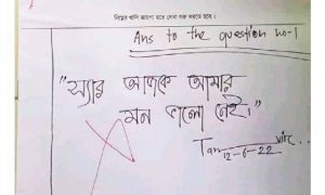  শিক্ষার্থী খাতায় কেন ‘মন ভালো নেই’ লিখেছে, জানতে চাইছে জবি