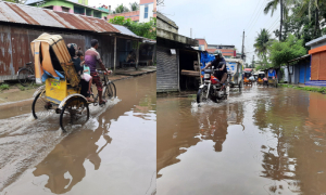 দুই দশক ধরে জেবিন মোড়ে জমে থাকে হাঁটুপানি