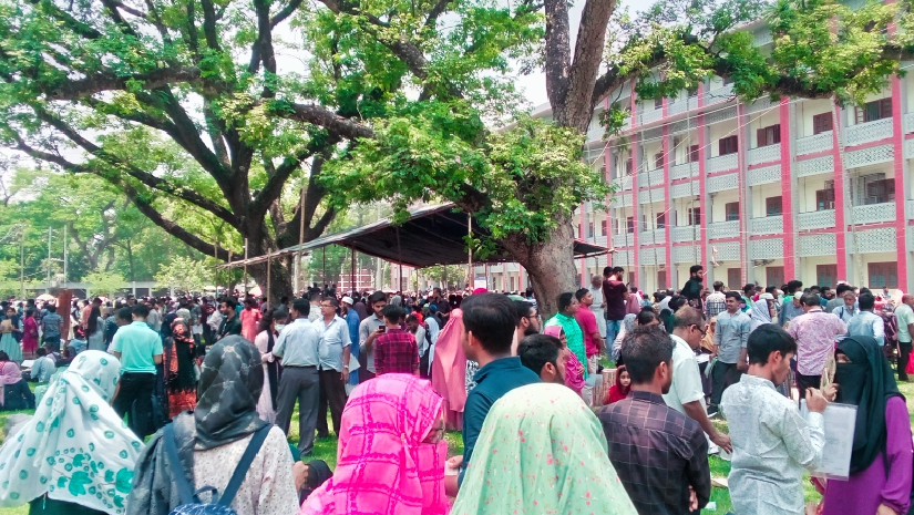 রাবির এ ইউনিটের দ্বিতীয় শিফটের ভর্তি পরীক্ষা সম্পন্ন হয়েছে