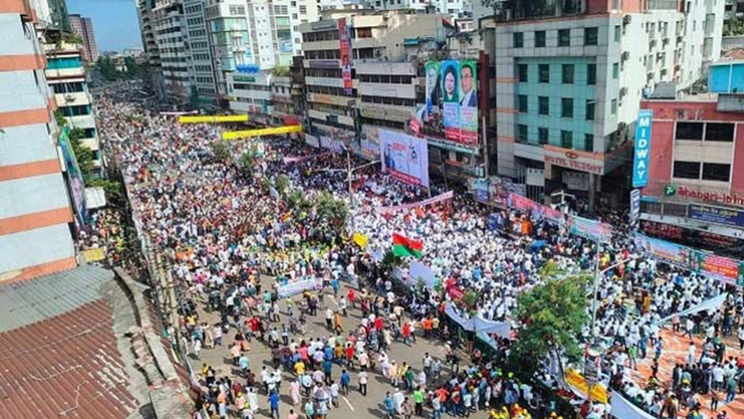 নয়াপল্টনে বিএনপির মহাসমাবেশ