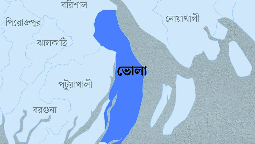 ভোলা জেলা মানচিত্র