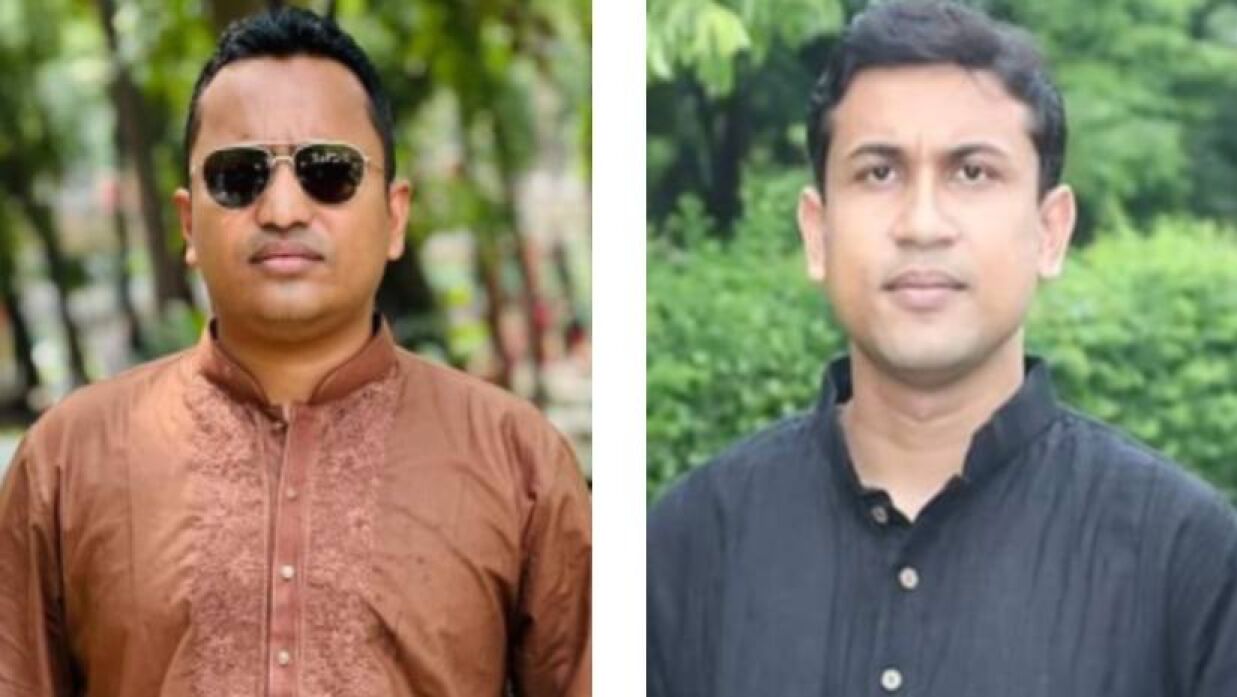 রেজওয়ানুল হক চৌধুরী শোভন ও কাজী রওনকুল ইসলাম শ্রাবণ