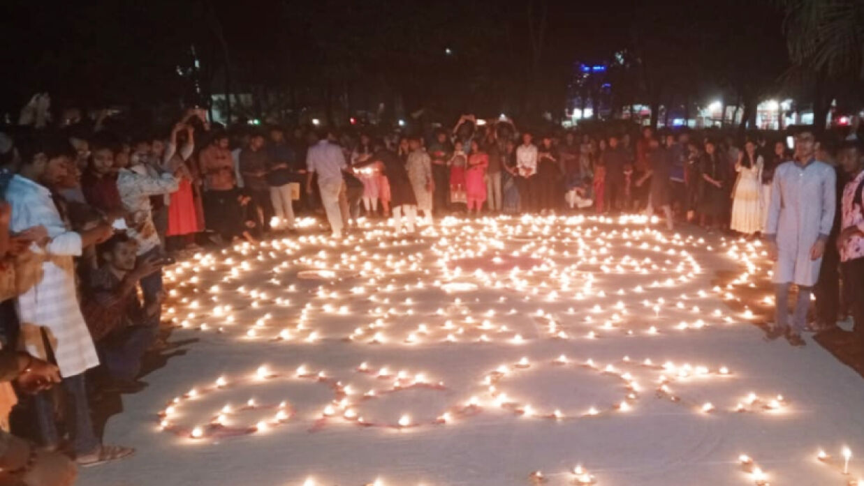 বর্ণিল আয়োজনে হাবিপ্রবিতে দীপাবলি উদযাপন