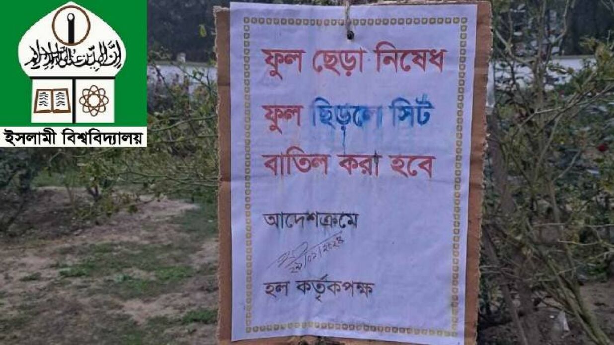 ইবির শেখ হাসিনার হলের ফুলের বাগান