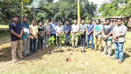 জাবিতে ইয়ুথ জার্নালিস্ট ফোরাম বাংলাদেশের আয়োজনে বৃক্ষরোপণ কর্মসূচি