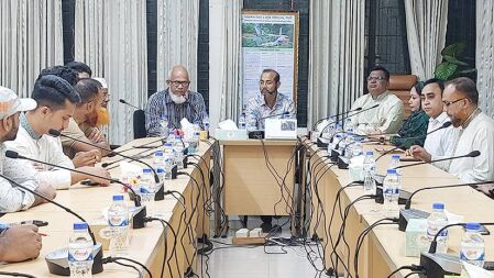 শাহজালাল বিশ্ববিদ্যালয়ে জানুয়ারির মধ্যে ছাত্র সংসদ নির্বাচনের দাবি সারজিসের