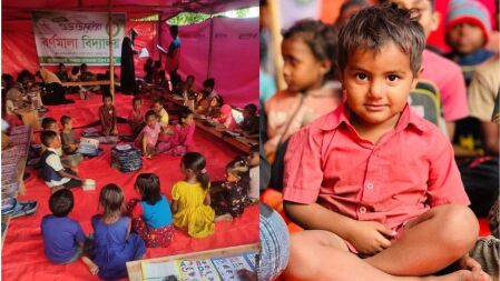 শক্ত মাটির শ্রমিক-সন্তানদের পোক্ত করার স্কুল ‘বর্ণমালা বিদ্যালয়’