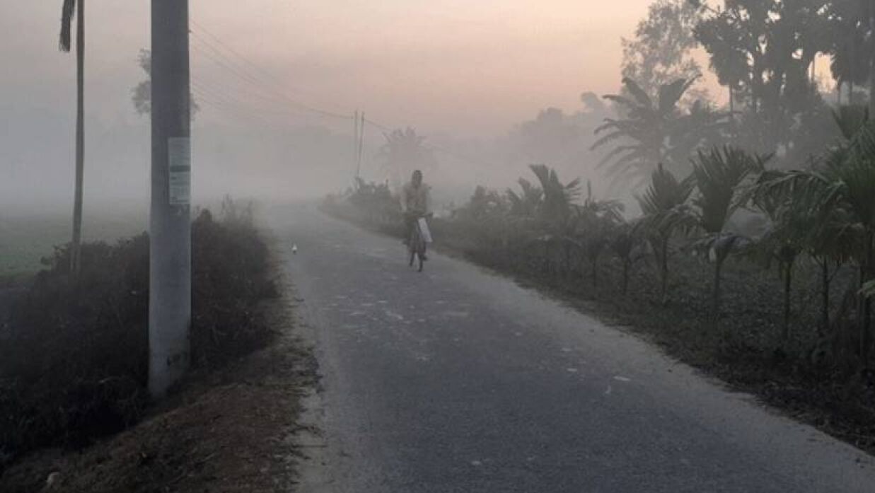 শীতের সকালের দৃশ্য