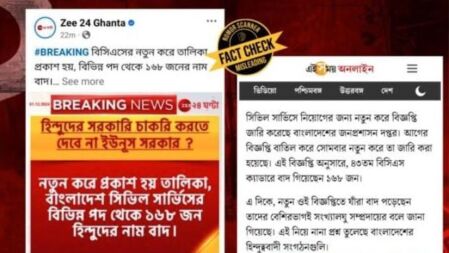 ৪৩তম বিসিএসের গেজেট থেকে বাদ পড়াদের অধিকাংশ হিন্দু নন