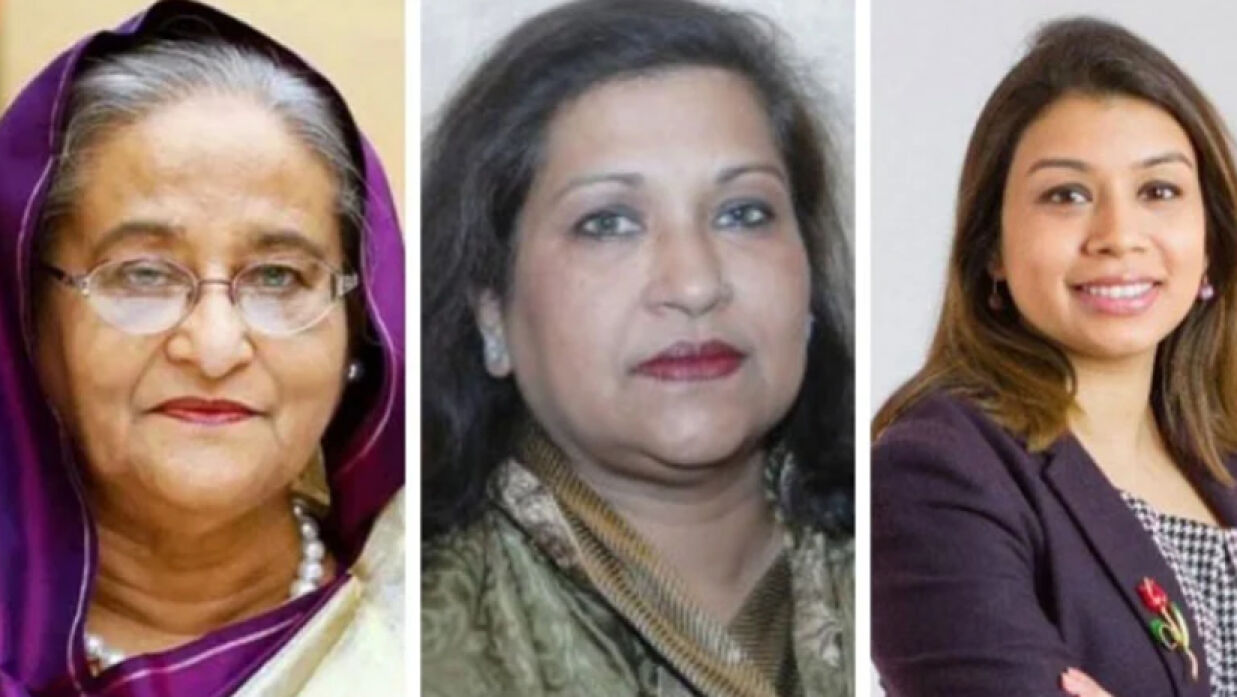 শেখ হাসিনা, শেখ রেহানা ও টিউলিপ