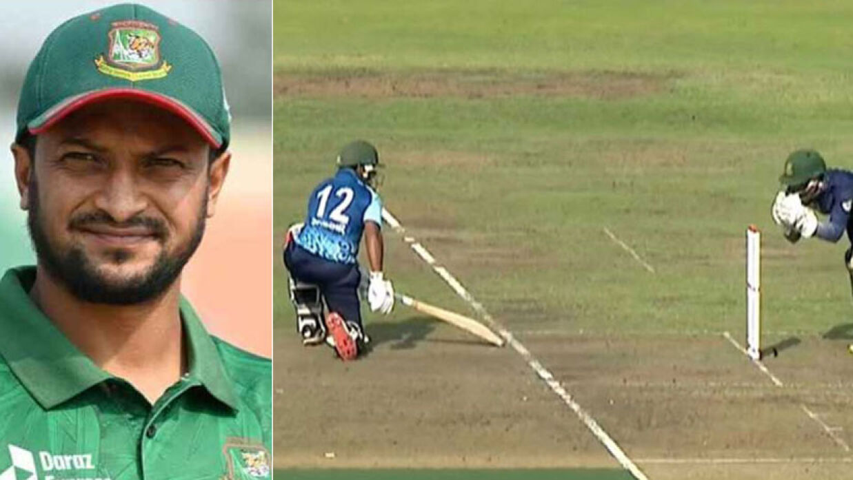 ‘সন্দেহজনক আউট’ বিতর্কে মুখ খুললেন সাকিব