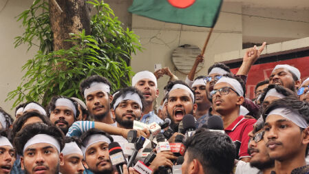 পলিটেকনিক শিক্ষার্থীদের মানববন্ধন আজ, লাল কাপড়ে ঢাকা থাকবে গেট