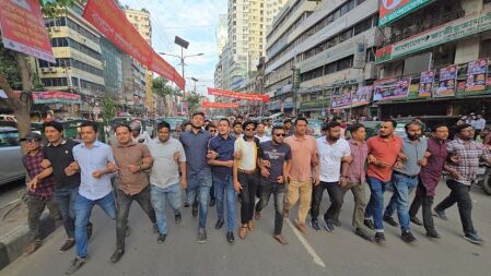 ছাত্রদলের কেন্দ্রীয় কমিটি পূর্ণাঙ্গ করার দাবিতে পদবঞ্চিতদের বিক্ষোভ